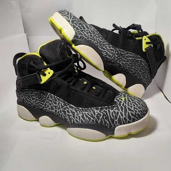 Jordan 6 Rings GS 7Y Venom Green - Picture 1 of 7